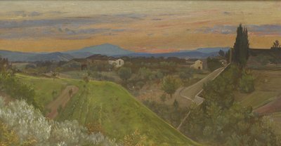 View of Monte Amiata, Tuscany by Giovanni Costa